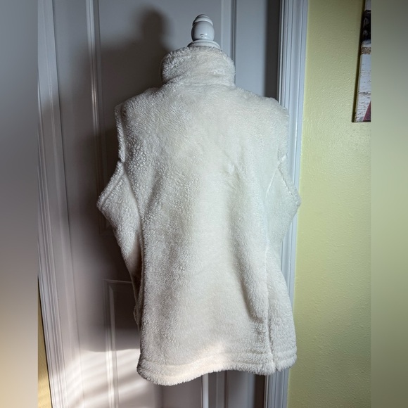 FREE COUNTRY fleece fur vest. Size XXL cream color - Picture 3 of 6